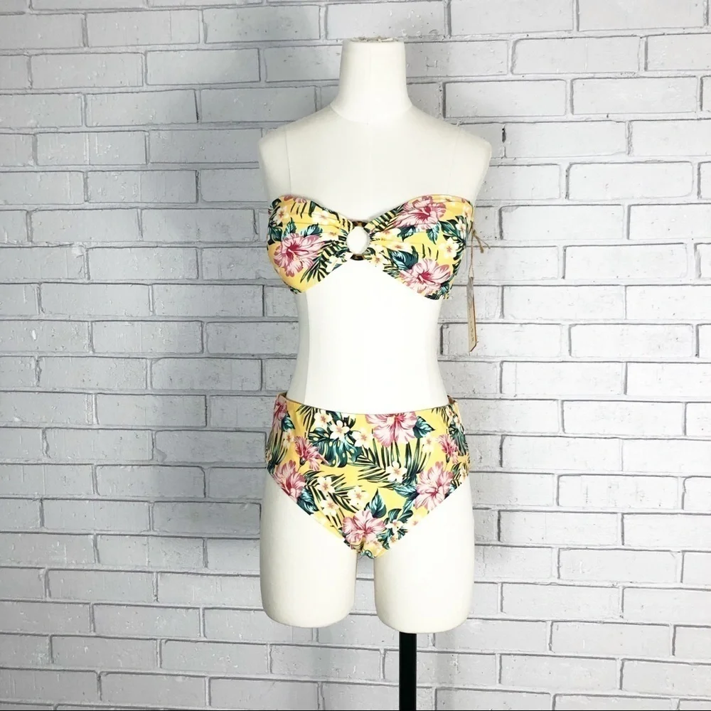 Cabana del Sol Women’s‎ Yellow Floral Bikini